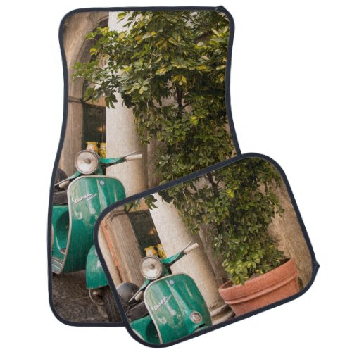 Retro Scooter in Amalfi 1 travel wall art  Car Floor Mat