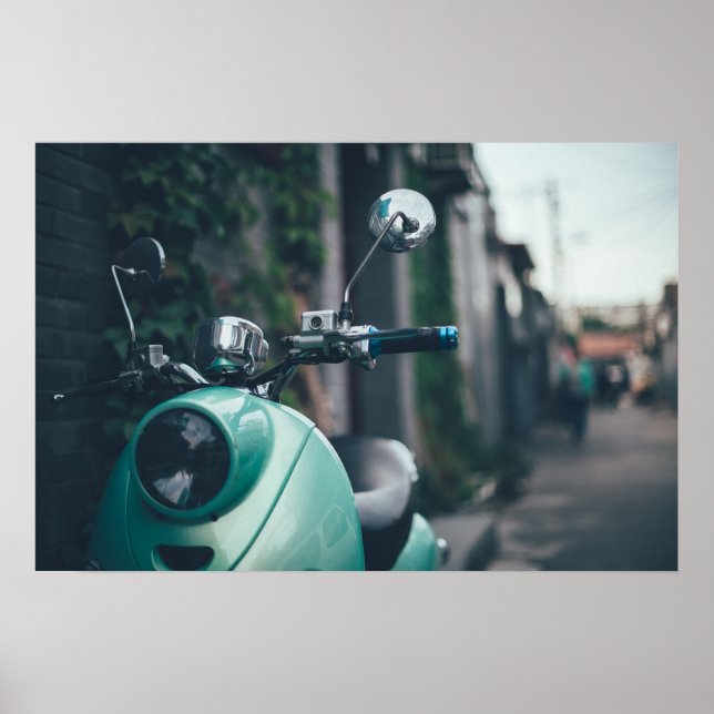 Retro Scooter Poster (Front)