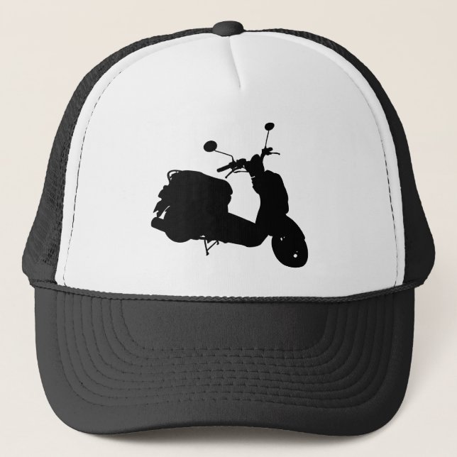 Retro Scooter Silhouette Cap (Front)