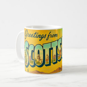 Retro Scottsdale AR Postcard Mug