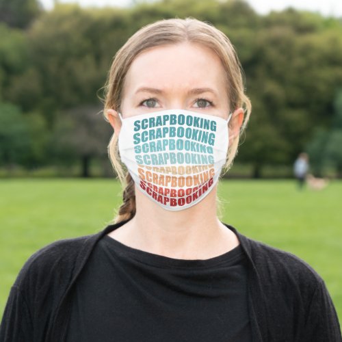 Retro Scrapbooking Vintage Gift Adult Cloth Face Mask