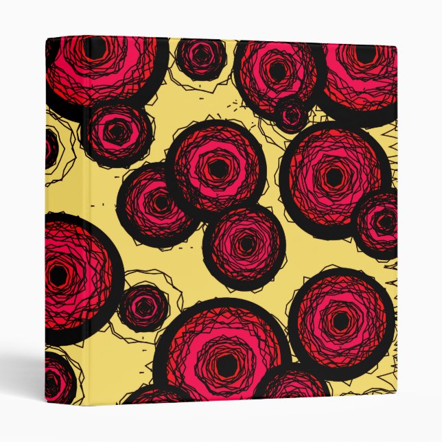 Retro Scribble Circle Binder (Front/Spine)