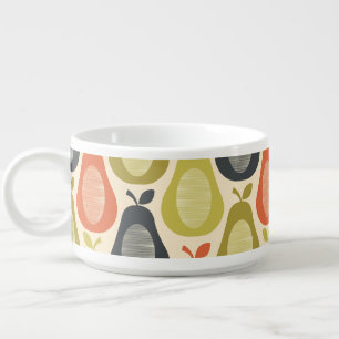 Retro Scribble Pears Pattern Bowl
