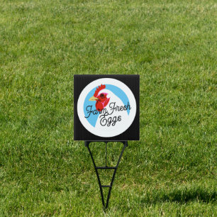 Retro Script Farm Fresh Eggs Sign