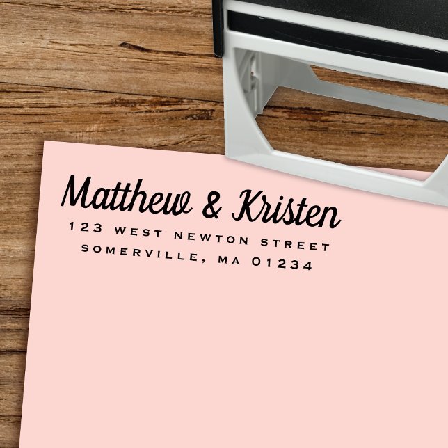 Retro Script Self-Inking Return Address Stamp (Creator Uploaded)