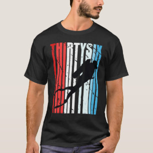 Retro Scuba Diving 36th Birthday Deep Sea Diver Wo T-Shirt