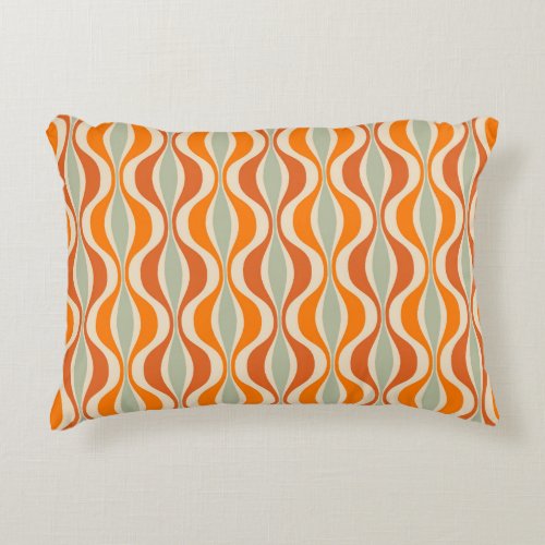 Retro seamless pattern from the 50s and 60s Seaml Accent Pillow