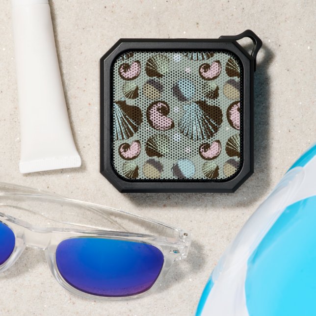 Retro Seashell Pattern Bluetooth Speaker (Insitu(Beach))