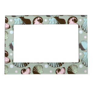Retro Seashell Pattern Magnetic Frame