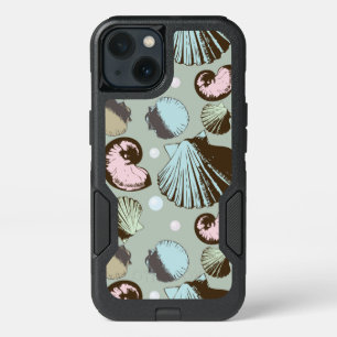 Retro Seashell Pattern iPhone 13 Case