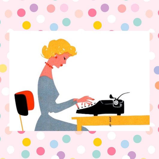 Retro Secretary Cards
