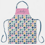 Retro Semi-Circle Pattern Apron