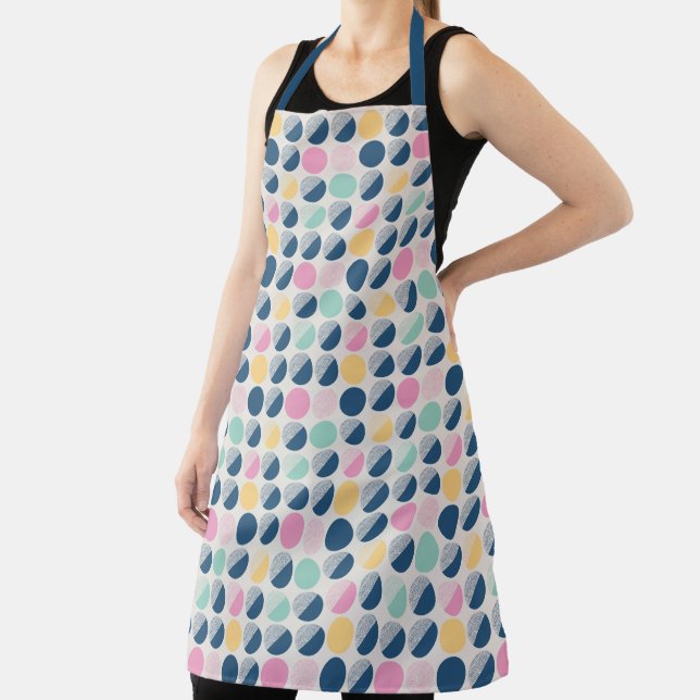 Retro Semi-Circle Pattern Apron (Insitu)