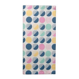 Retro Semi-Circle Pattern Cloth Napkin
