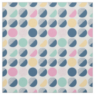 Retro Semi-Circle Pattern Fabric