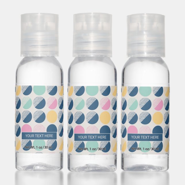 Retro Semi-Circle Pattern Hand Sanitizer (Set)