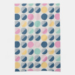 Retro Semi-Circle Pattern Kitchen Towel