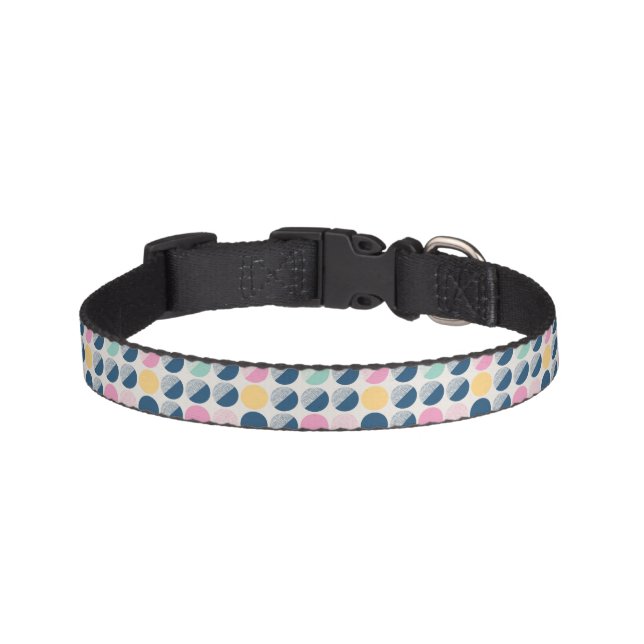 Retro Semi-Circle Pattern Pet Collar (Front)