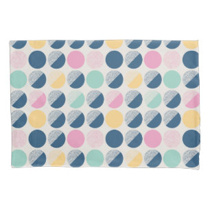 Retro Semi-Circle Pattern Pillow Case