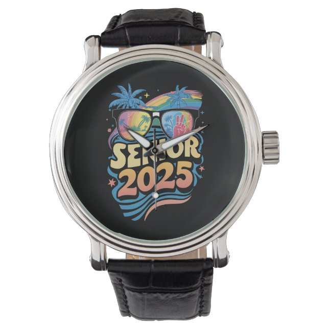 Retro Senior 2025 Class Of 2025 Graduation Watch (Front)
