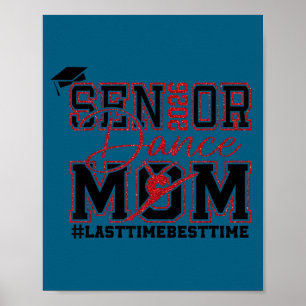 Retro senior dance mom 2026 mom of a senior dancer poster