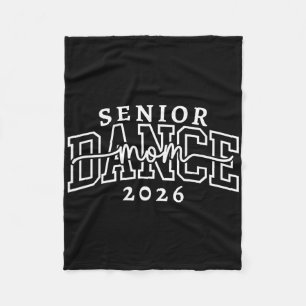 Retro Senior Dance Mom Cl Of 2026 Dancer Graduatio Fleece Blanket