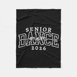 Retro senior dance mom class of 2026 dancer fleece blanket