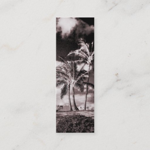 Customizable Retro Sepia Hawaiian Palm Trees Customized Palms Business Card