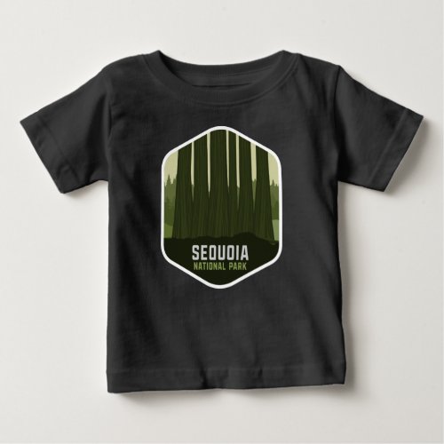 Retro Sequoia National Park Souvenir Vintage 80s Baby T_Shirt