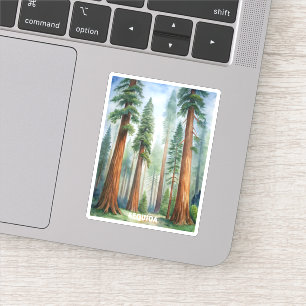 Retro Sequoia National Park Sticker