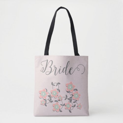 Retro Seventies Flower Power For Todays Bride   Tote Bag