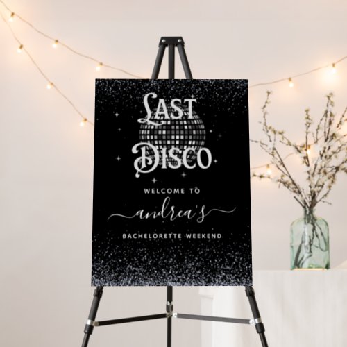 Retro Seventies Last Disco Bachelorette Welcome Foam Board