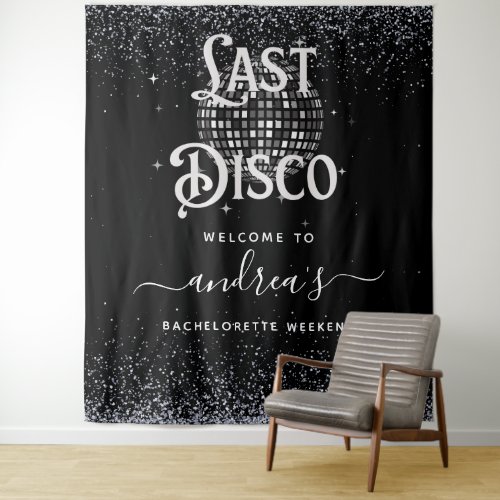 Retro Seventies Last Disco Bachelorette Welcome Tapestry