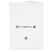 Retro Sewing Stripe Card (Back)