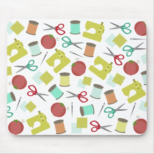 Retro Sewing Themed Mousepad