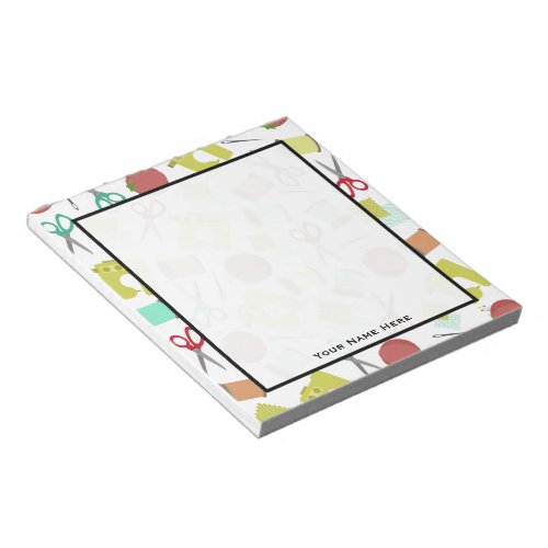 Retro Sewing Themed Notepad