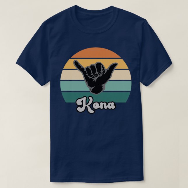 Retro Shaka Aloha Hawaiian Hang Loose Hand Sign 13 T-Shirt (Design Front)