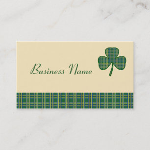 Retro Shamrock Business Card