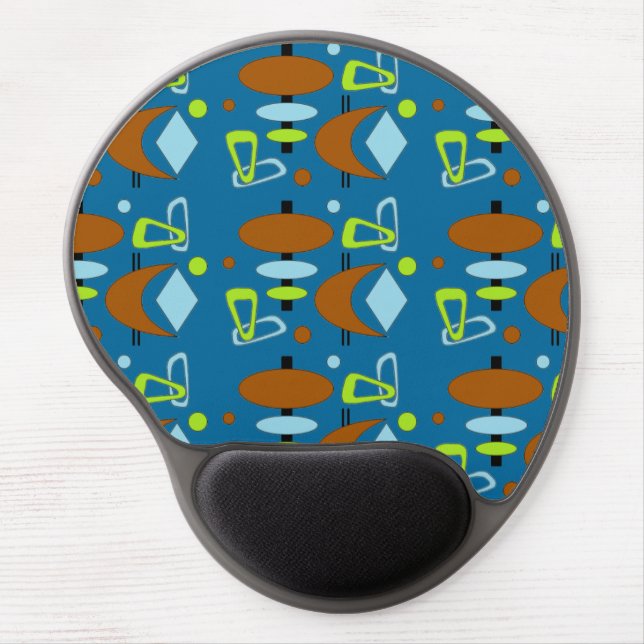 Retro Shapes Gel Mouse Pad (Front)