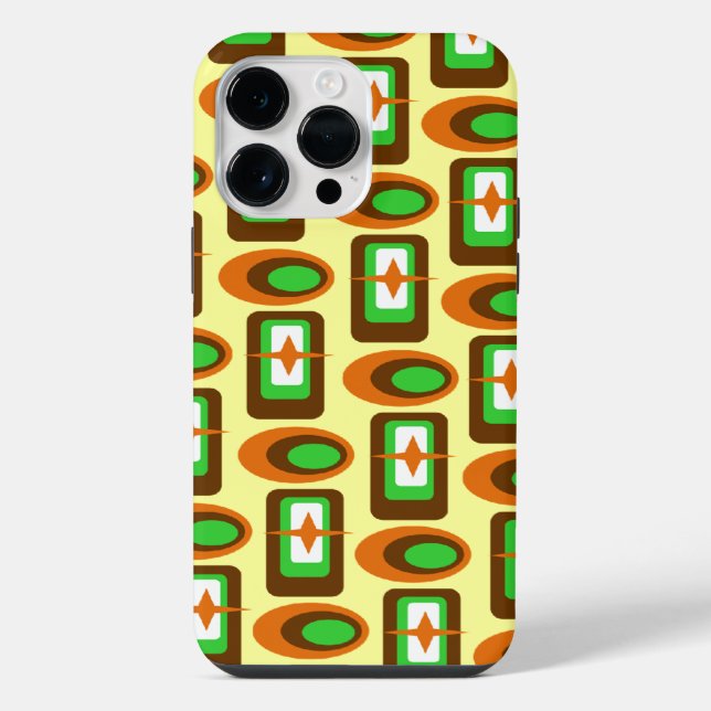 Retro Shapes Iphone Case (Back)