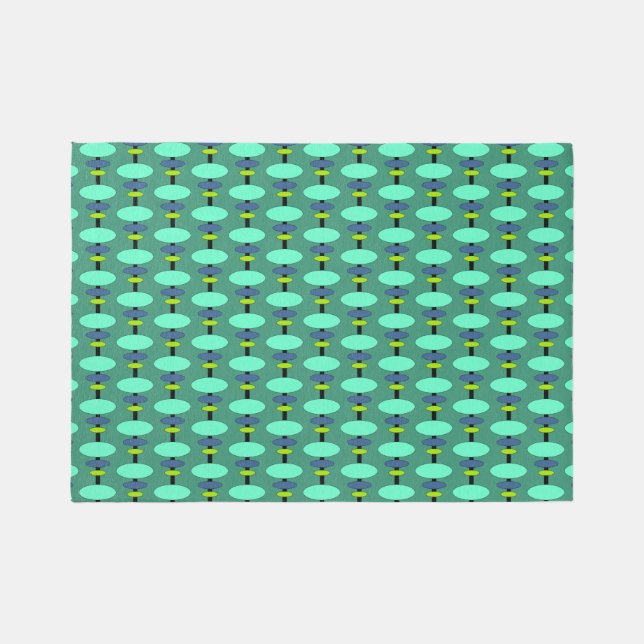 Retro Shapes Outdoor Rug (Front)