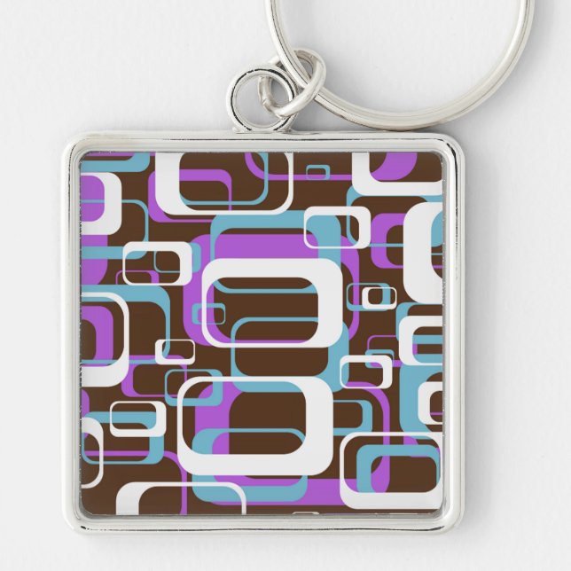 RETRO SHAPES PATTERN KEYCHAIN (Front)