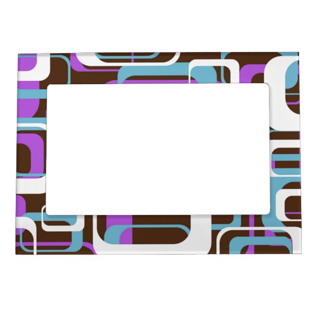 RETRO SHAPES PATTERN MAGNETIC FRAME (Front)