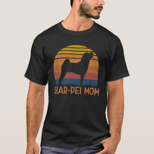 Retro Shar-Pei Mom - Sharpei Dog Owner Mother Pet T-Shirt
