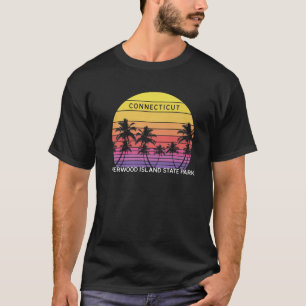 Retro Sherwood Island State Park Beach Surf Vintag T-Shirt