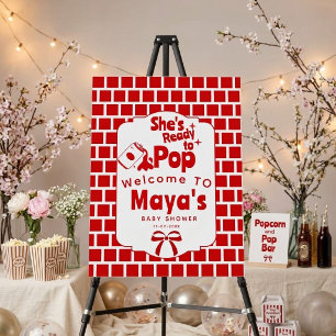 Retro She's Ready to Pop Soda Baby Shower Foam Board