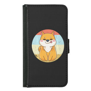 Retro Shiba Inu Shiba Inu Mom Dad Product Samsung Galaxy S5 Wallet Case