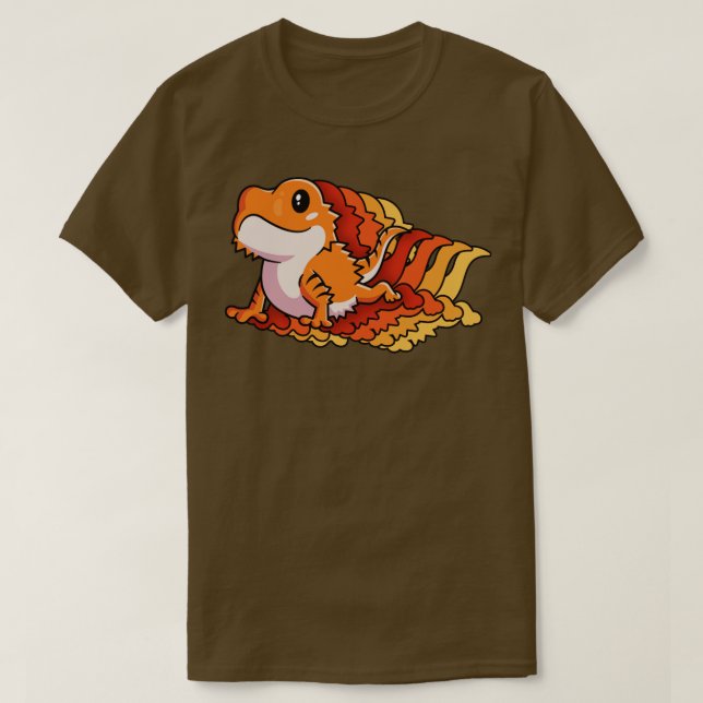 Retro Shirt Gift For Bearded Dragon Owner Lizard L (Design Front)