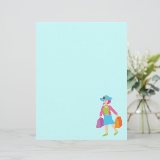 Retro Shopping Girl (Standing Front)