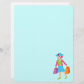 Retro Shopping Girl (Front/Back)